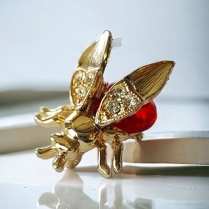 Vintage 1950s Mid Century Insect Bug Brooch Pin